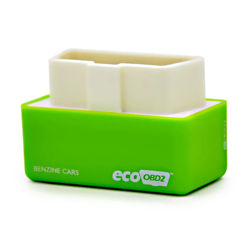 100pcs/lot ecoobd green color Plug and Drive EcoOBD2 Economy Chip Tuning Box for Benzine 15% Fuel Save