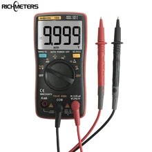 RM109 Palm-size True-RMS Digital Multimeter 9999 counts Square Wave Backlight AC DC Voltage Ammeter Current Ohm Auto/Manual