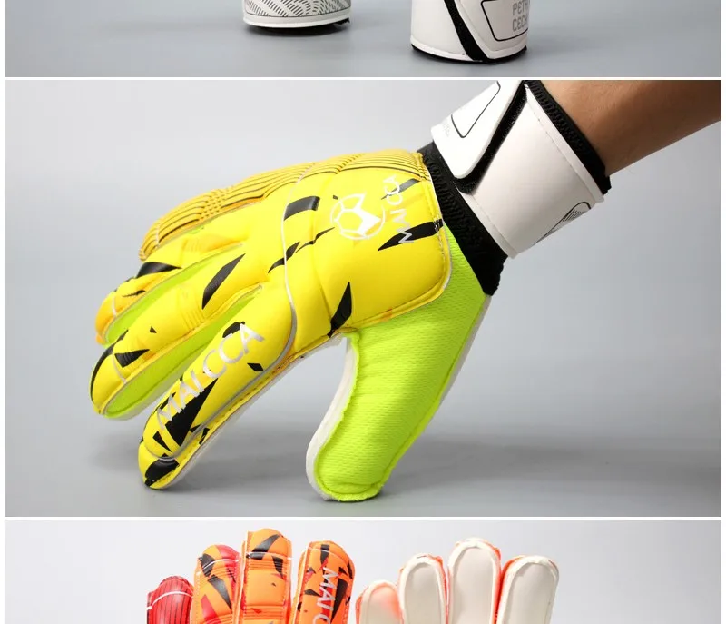 MAICCA латексный футбольный голкиперский glvoes мужские и wo мужские перчатки для пальцев для взрослых профессиональные тренировочные перчатки для вратаря в футболе