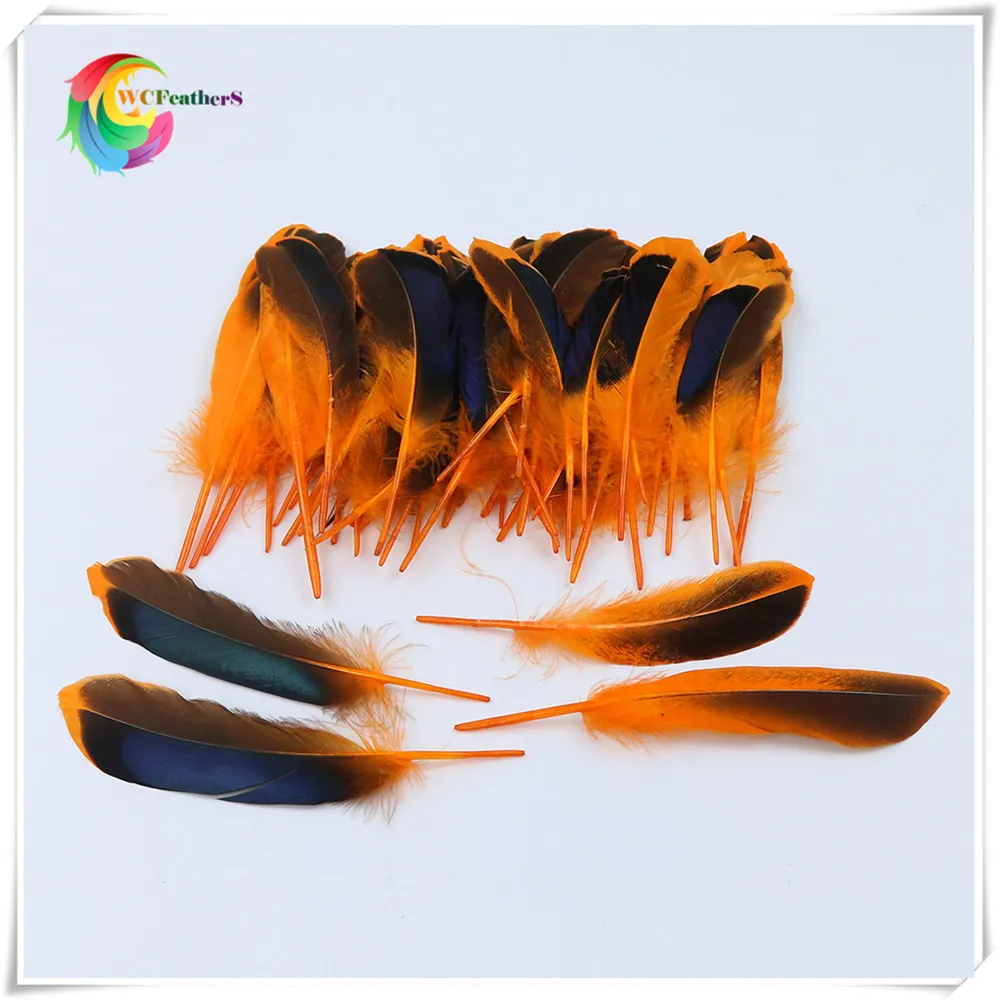 7 orange duck feather 2
