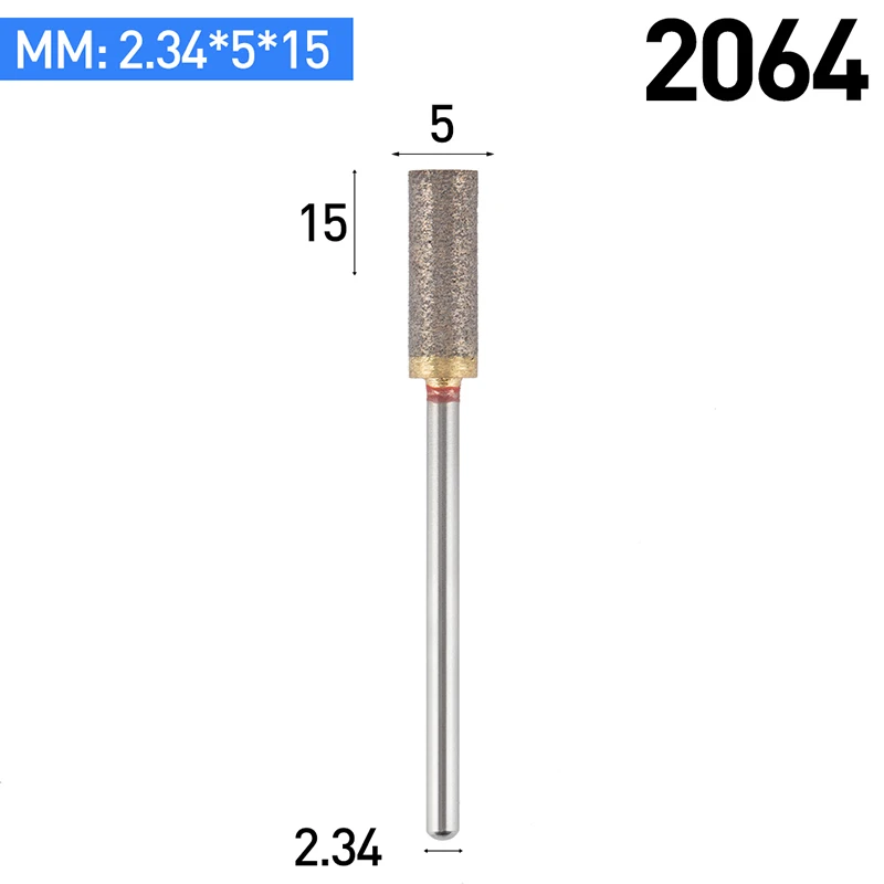 HUHAO 1 шт. 3 мм хвостовик 320 сетка наждачные головки для шлифовки для вращающихся инструментов Dremel для очистки труб шлифовальная машина Dremel аксессуары - Длина режущей кромки: 2064