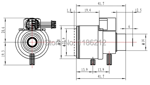 3mp M14 F1.4 DC диафрагмой 1/2. " HD объектив камеры 2.8-12 мм объектив с переменным фокусным расстоянием forip камера и высокое разрешение камеры