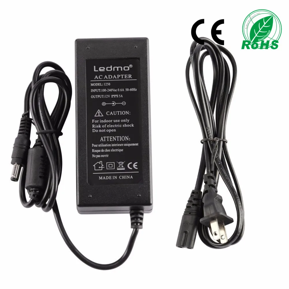 Светодиодные ленты свет 5 м + 5A Питание DC12V SMD 2835 300 светодиодов Гибкие полосы света