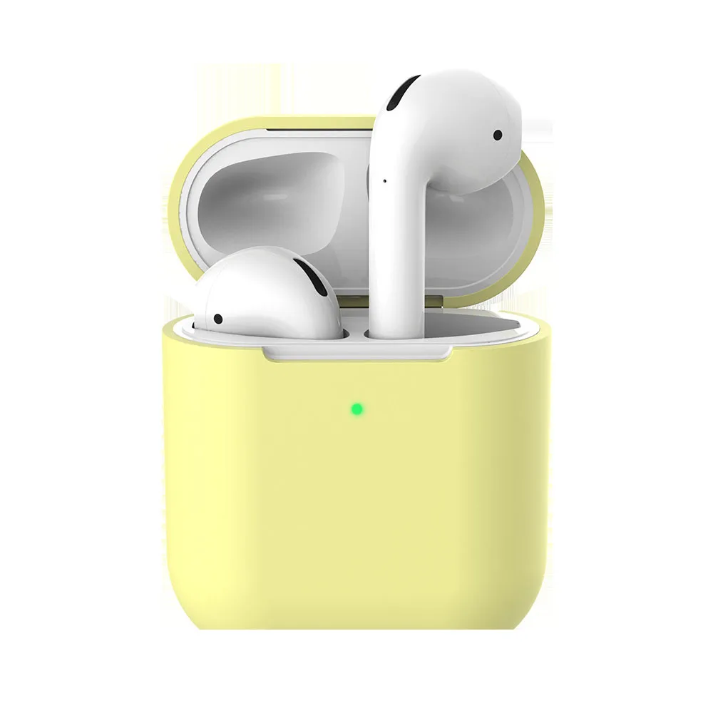 Для airpods iPad Air 2 силиконовый чехол Беспроводной Bluetooth наушники для i16 i17 i18 i19 i20 i30 i40 i50 i60 наушники-вкладыши tws с i30 i60 - Цвет: haungTC2dai