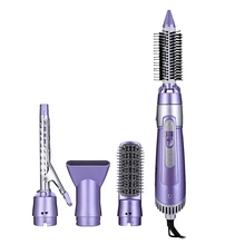 HOT!SHINON Hair Styling Tool Set 5-In-1 Electric Dryer Curler Brush Comb Eu Plug lightweight 2 in 1 anion hair dryer brush paddle hairs care blow massaging comb curling styling tool eu us plug
