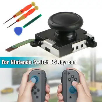 

3D Joystick Analog Rocker Left Right Thumb Stick Replacement Screwdriver Repair Tool for Joy-Con Controller
