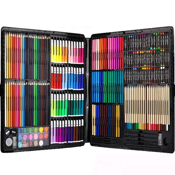 Ccfoud 258 Pieces Children Painting Set Colored Pencils Crayons