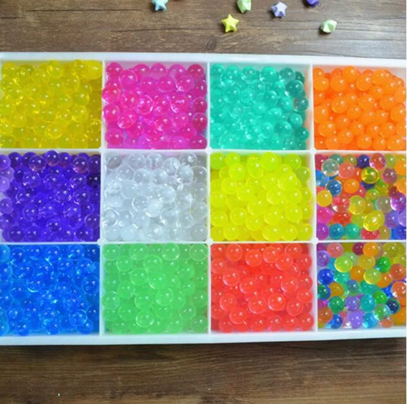 500 piece 2016  Hydrogel Gel Growing Water Balls  Polymer Crystal Soil  Flower Wedding Plant Decoration Home Decor