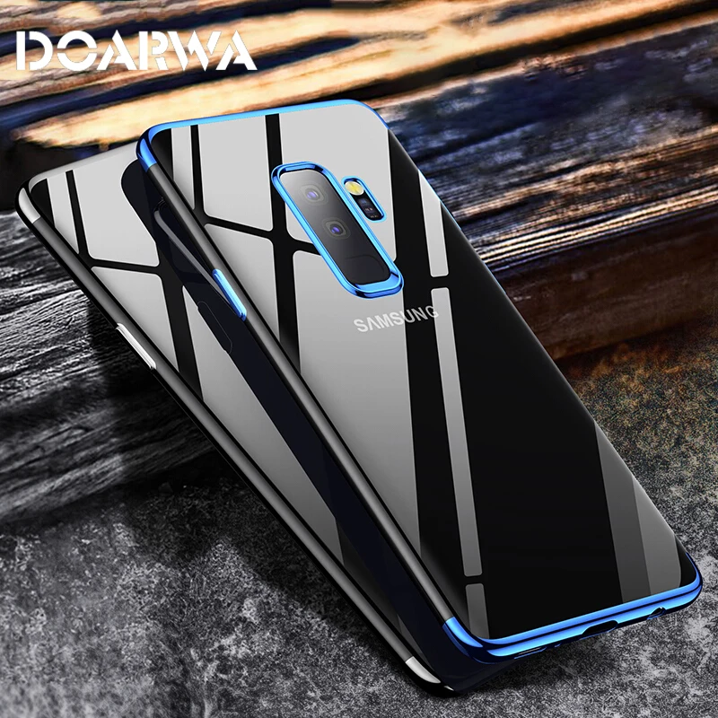 Прозрачный покрытие чехол для samsung Galaxy S8 S9 плюс A320 A510 A520 A6 plus Чехлы Ультратонкий