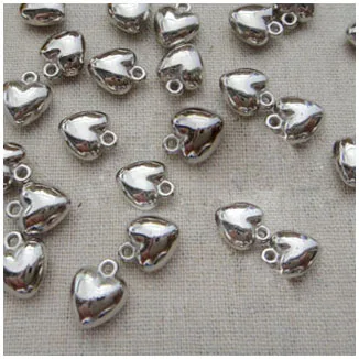 

200pcs Love Heart Charm Drops&Pendants 8x6mm