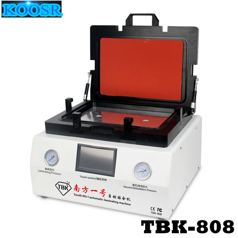 

Newest LCD Touch Screen Laminator Repair Bubble Removing Machine TBK-808 Automatic Lock Air OCA Vacuum Laminating Machine