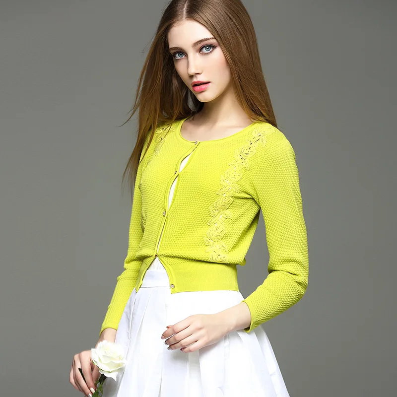 Pale yellow cardigan sweater women outfit