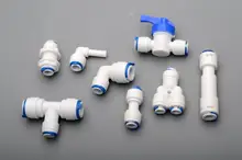

1/4 OD PE TUBE to tube Quick Connector Family drinking water RO filter reverse osmosis system