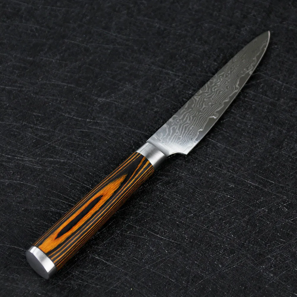 SUNNECKO 5 &quotдюймовый дамасский универсальный нож VG10 Сталь Кухня ножи 59 60HRC сильный