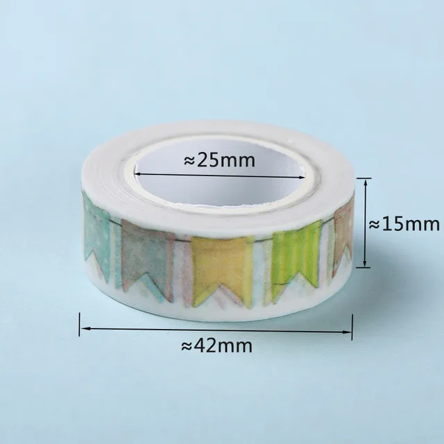 15mm*10M Seven flags washi tape Album Scrapbook Adhesive Tape Masking Tape