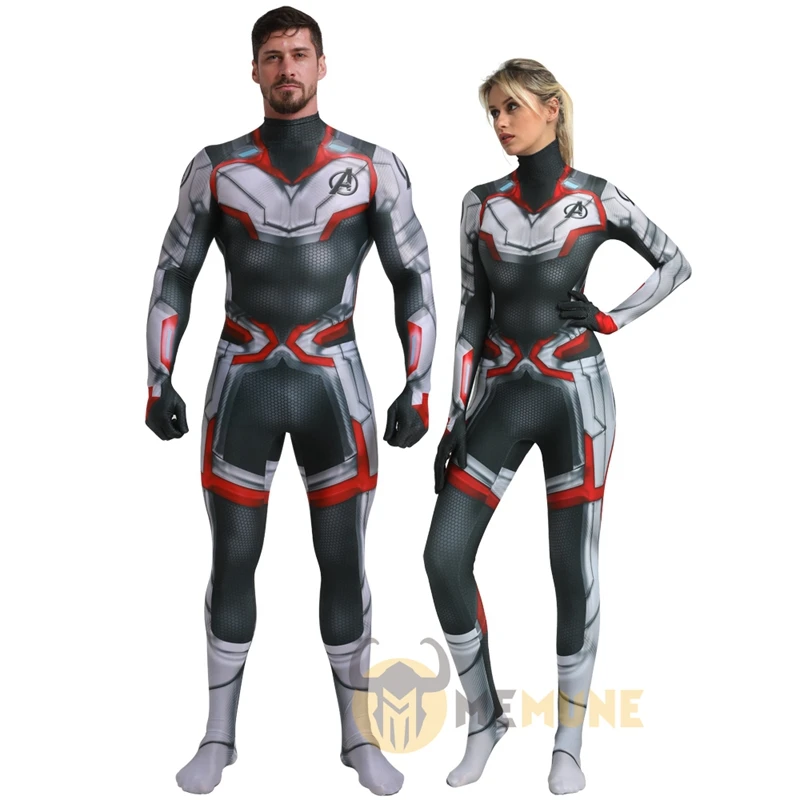 Avengers Endgame Quantum Realm Costume Zentai Morphsuit Superhero Cosplay