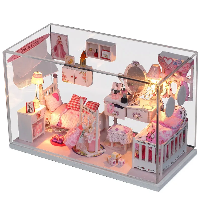 

Romatic Dream Diy Model Kit Mini princess house handmade model building kits birthday gift