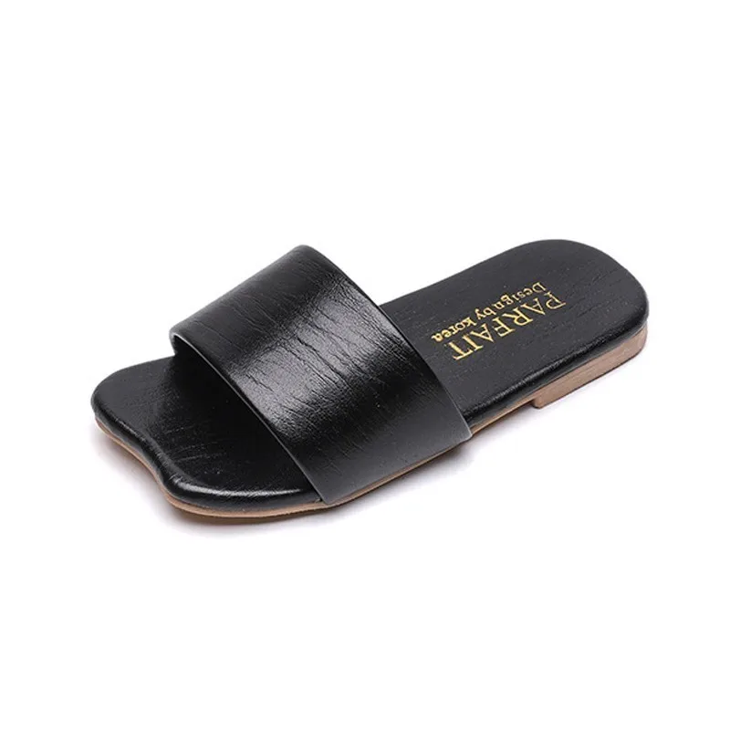 

CNFSNJ 2019 Summer Casual Beach Sandal Baby Girl Black Mule Toddler Children Slide Kid Fashion Slip On Slipper size 26-36