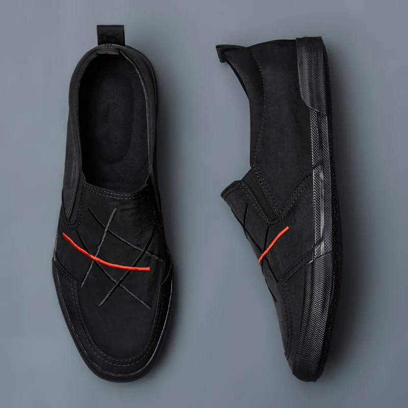 Новые мужские парусиновые кроссовки обувь дышащая для досуга дизайнерские эспадрильи смешанные цвета износостойкая Мужская Вулканизированная обувь
