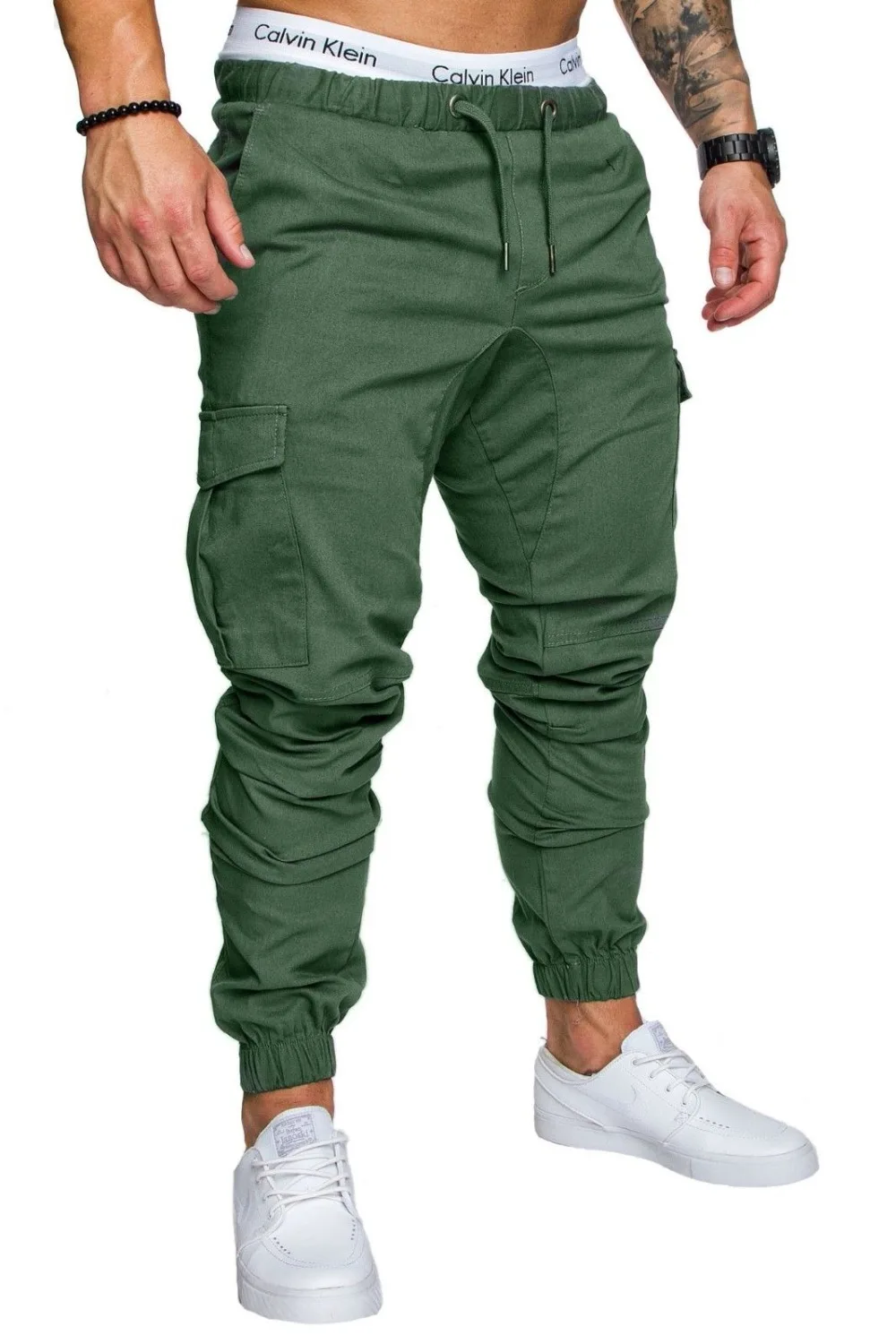 2019 Mens Joggers Pants Harem Solid Sweatpants Male Trousers Men Pocket Elastic Waist Pants Men Fashion Hip Hop Pantalon Homme best sweatpants for men