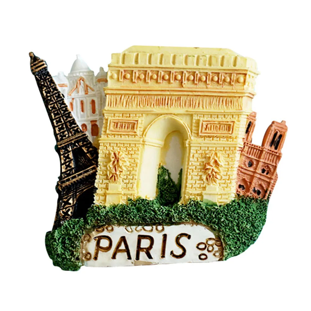 

Notre Dame DE Paris 3D Fridge Magnet Craft Arc DE Triomphe France Tourist Souvenir Gift Hogard