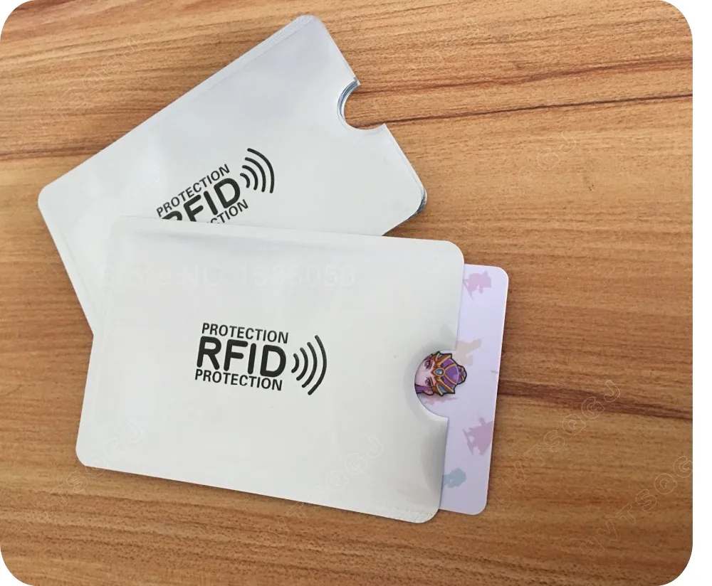100 шт./лот защита от сканирования блокировка RFID для кредитных карт безопасная