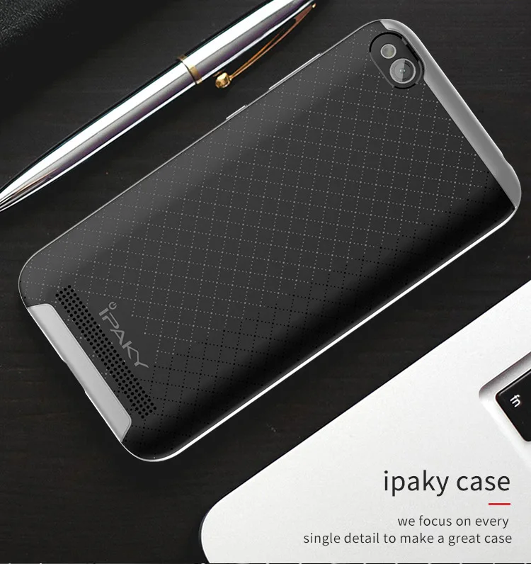 

100% original ipaky Top quality 2 in 1 design case for xiaomi redmi 5A (5.0'') silicone protective back PC frame anti slippery
