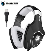 SADES A60S OMG USB Gaming Headphones for Computer Laptop PC Gamer Bass Game Headset Best Casque