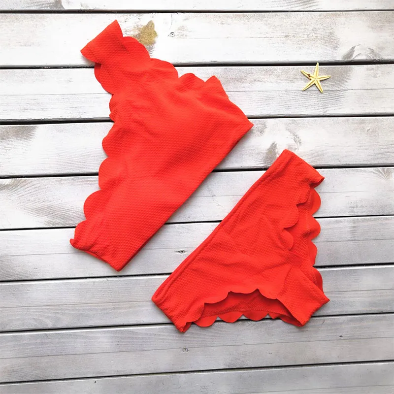 

one shoulder crop top ribbed sexy bikini 2019 women swimsuit brazilian triangle bikini 2019 mujer push up swimwear women 2 piece