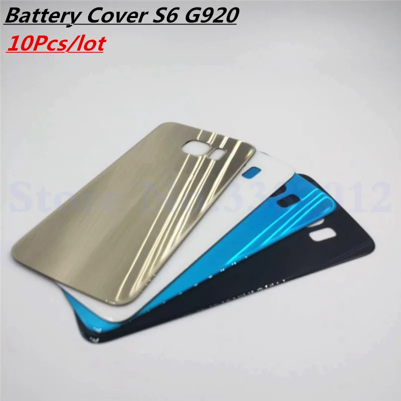 10 шт./лот Замена для Samsung Galaxy S6 G920 G920F задняя крышка батарейного отсека заднее