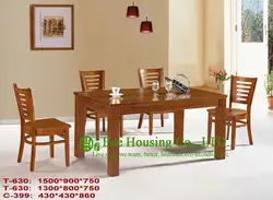 T-630, C-399 роскошный Твердый обеденный стул, твердый деревянный обеденный стол мебель со стульями/мебель для дома