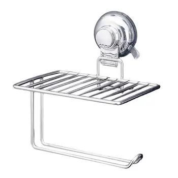 

1PC Fashion Nail Free Simple Traceless Cell Phone Holder Towel Roll Paper Tissue Rack for Wash Room Home Toilet Kitchen Bathroom