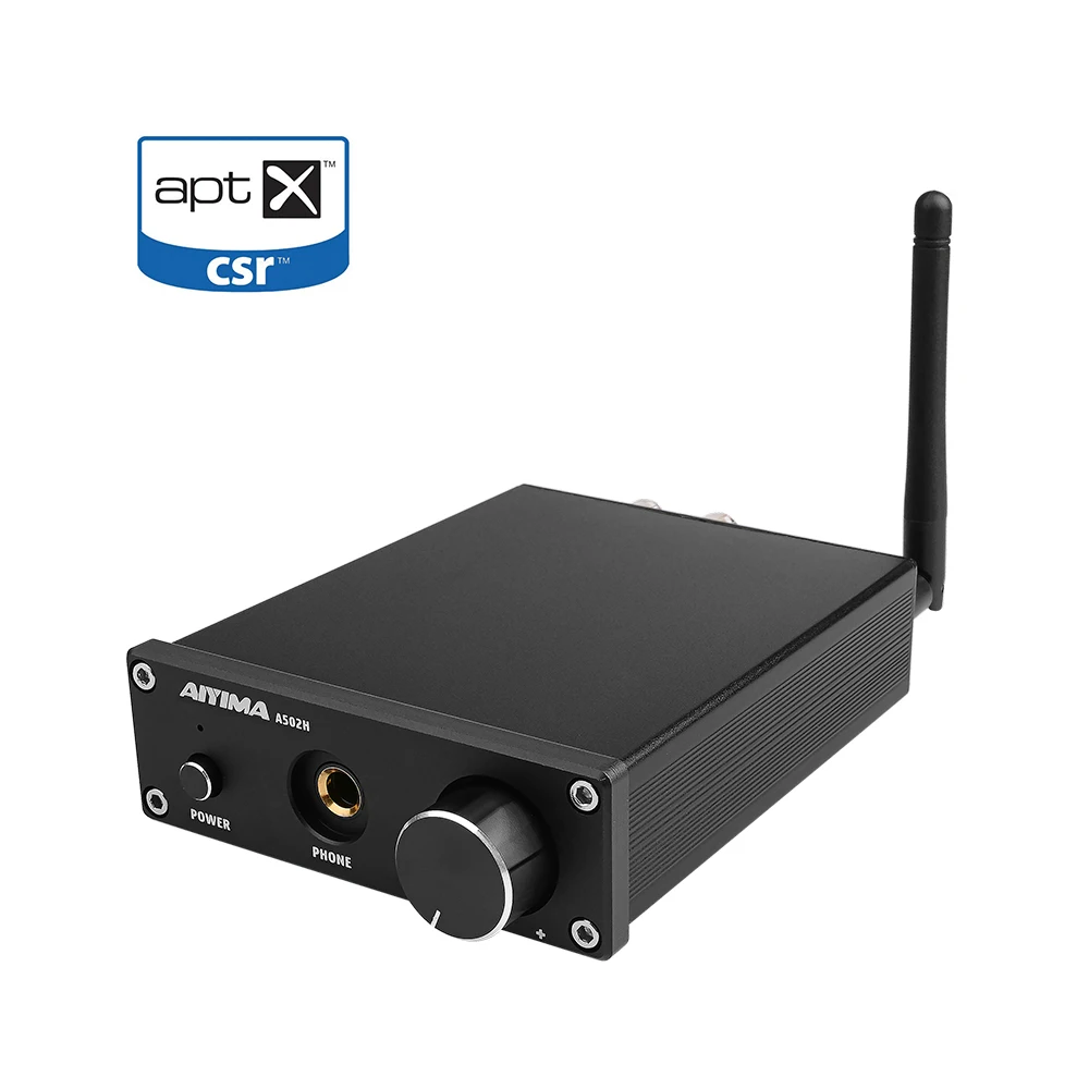 

AIYIMA 50W*2 TPA3116D2 Digital Audio Amplifier HiFi Bluetooth 4.2 CSR64215 Stereo Desktop With Headphone Output Power Amplifier