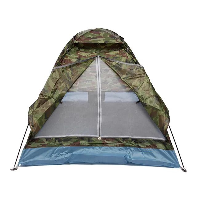3229 Vente Chaude 2 Personnes Camping Tente Parasol Double Couche Imperméable Coupe Vent Anti Uv Soleil Ombrage Abri En Plein Air Randonnée Tente