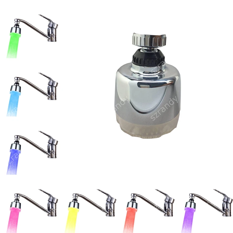

Modern Modern Newest Glow LED Light 7 Colors Automatic Change 360 degree Water Faucet Tap Aerator