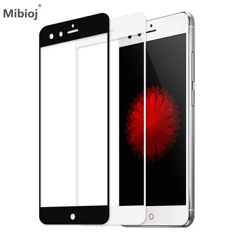 Mibioj 2.5D Tempered Glass Full Cover Screen Protector ZTE Nubia Z17 z17s Z11 Mini S Max Plus M2 Lite Protective Film | Мобильные
