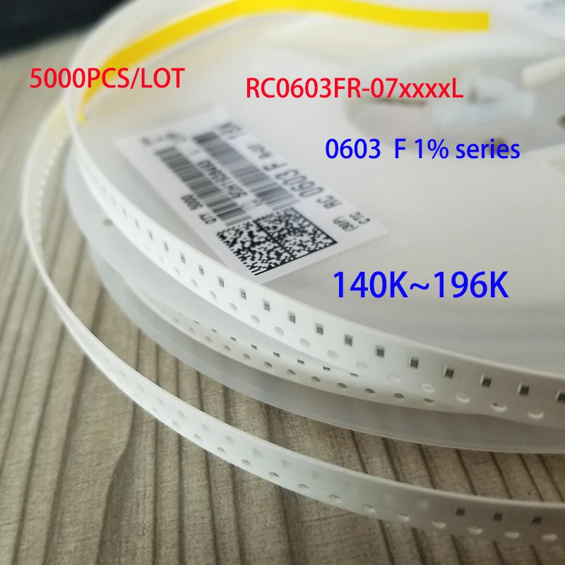 5000 шт./0603 F 140 К/143 К/147 К/150 К/154 К/ 158 К/162 К/165 К/169 К/174 К/178 К/182 К /187 К/191 К/196 1608/1%