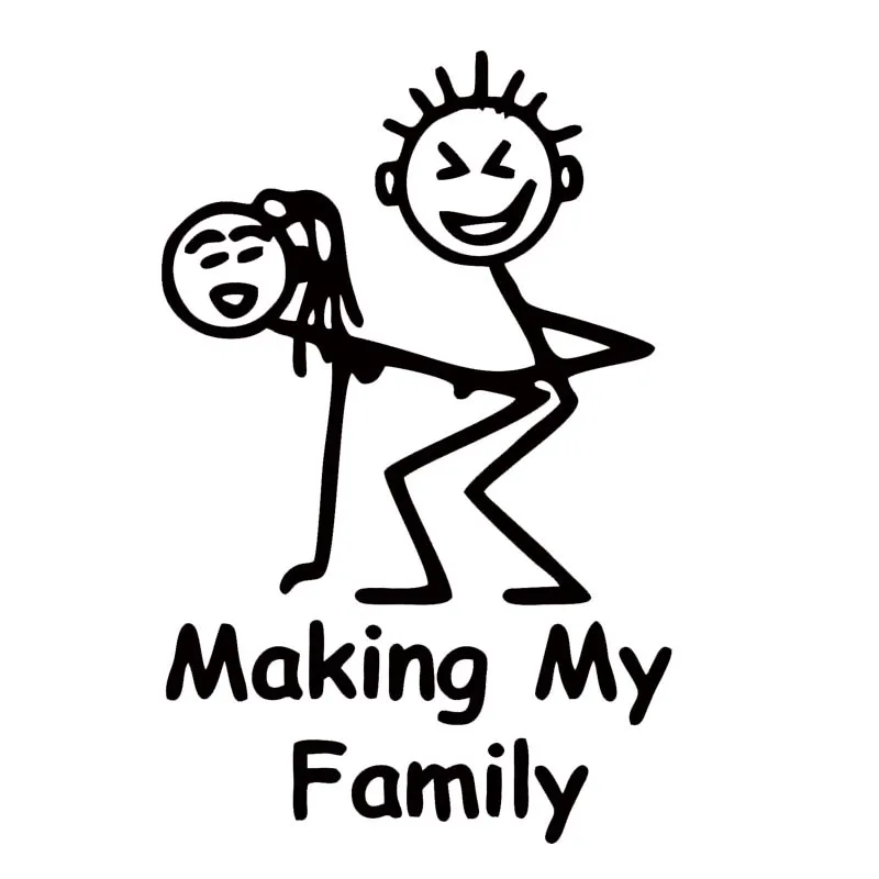 Download Car Stying For Making My Family Stick People Decal Funny ...