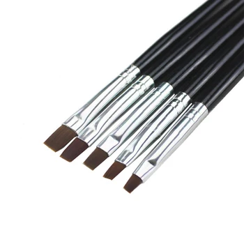 Billige 5 Teile/satz Frauen Mädchen Neue Nail Art Pinsel Salon Acryl UV Gel Nagel Stift Pinsel Malerei Zeichnung Liner Kit DIY Punktierung Werkzeug