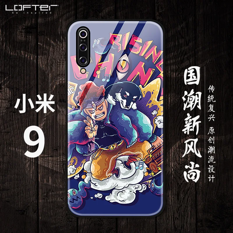 Lofter стеклянный чехол для Xiaomi mi 9 Mi9 в китайском стиле закаленное стекло