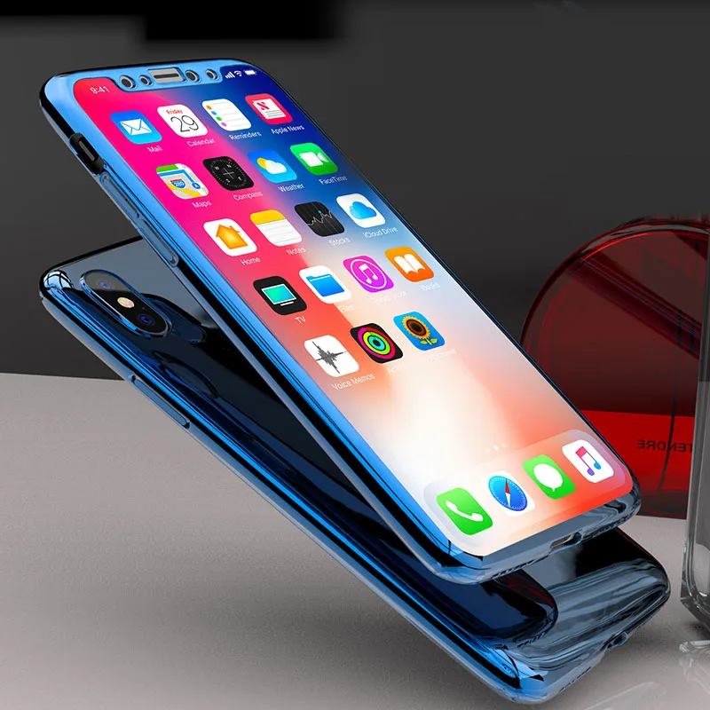 360 Полный зеркальный чехол для iphone XR 6s 6 plus iphone XS 11pro Max 5 5S SE Роскошный чехол для iphone 8 7 plus iphone XS 10 чехол