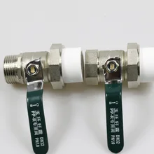 PPR прямой шаровой клапан с одной головкой внутри и снаружи провода