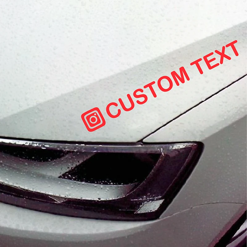 Custom Text Waterproof Vinyl Art Decals Car Decor