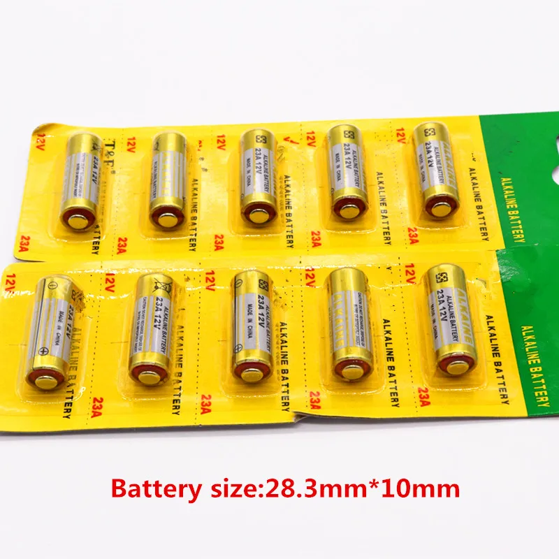 

10pcs Daweikala 12V 23A Zn/MnO2 battery Be used for Automotive remote control battery,Anti-theft battery,door Doorbell battery