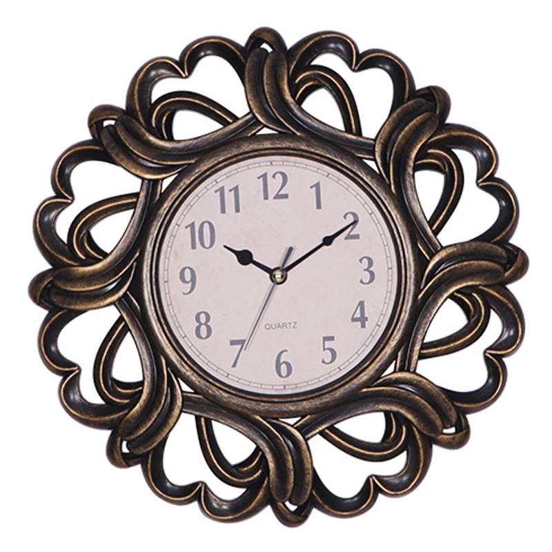 European Retro Wall Clock Modern Design Classical Style Digital Clocks