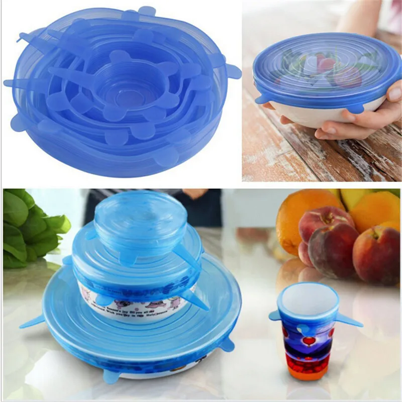 universal Silicone Suction Lid bowl pan cooking pot lid silicon stretch