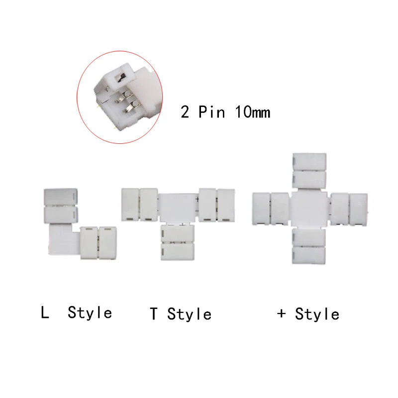 

Led connector connection head cable connector 5050 single colour led strip with lights corner connector