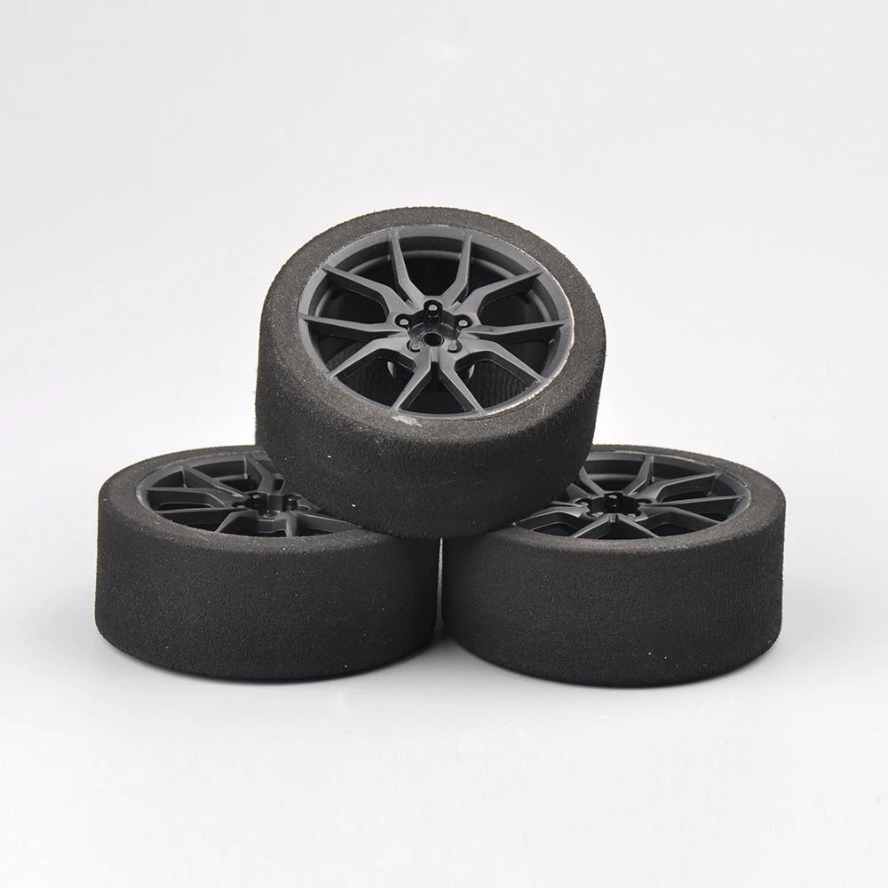 12mm Hex Rc Racing Cars Accessories 4pcs Set Racing Foam Tire Wheel Rim