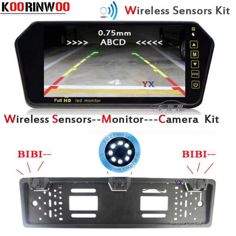 Новейшая камера заднего вида KOORINWOO HD CCD EU Европейская Автомобильная Беспроводная