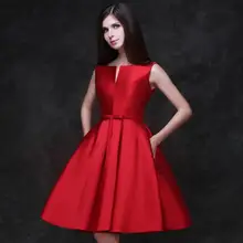 Elegante Cocktailkleider 2017 Sleeveless a-ine Mit Bogen Kurze Party Kleider Benutzerdefinierte Vestidos De Fiesta Graduation Dresses